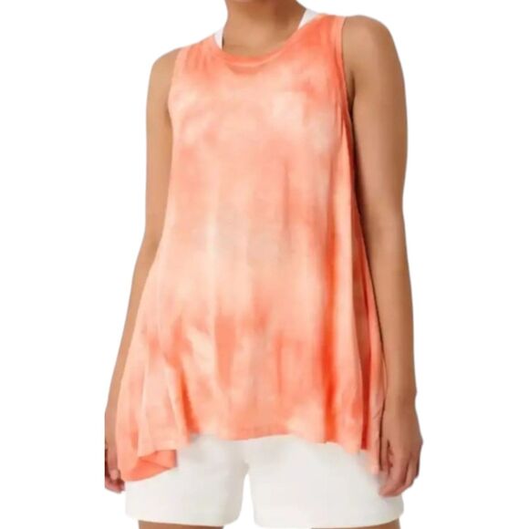 Sweaty Betty Easy Peazy Tank Top Womens Small Orange Tie Dye Athletic Yoga - Picture 4 of 11